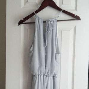 Nouvelle Amsale keyhole halter bridesmaid dress